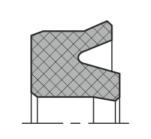 Уплотнение поршня QP01-R (K01-R)