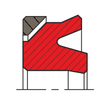Уплотнение поршня QP02-PD (K02-PD)