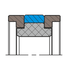 Уплотнение поршня QP09-F (K09-F)