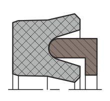 Уплотнение поршня QS03-R (K22-R)