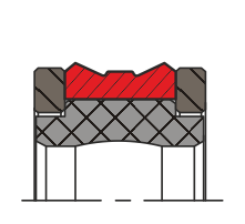 Уплотнение поршня QP23-D (K23-D)