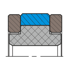 Уплотнение поршня QP23-F (K23-F)